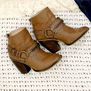 Brown booties